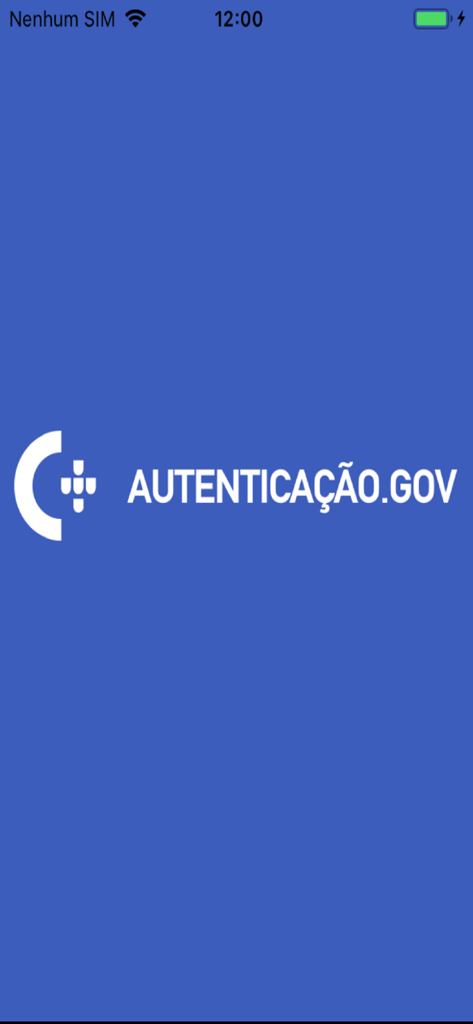 Autenticacao Gov app splash screen with logo