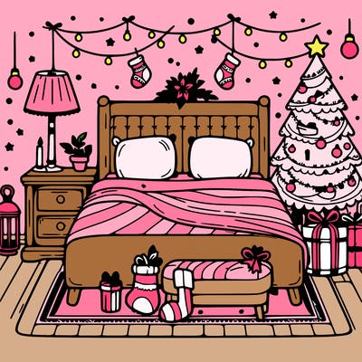 bedroom christmas