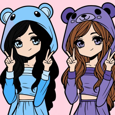 teen girl in animal costume