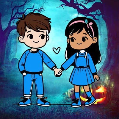 best friends holding hands