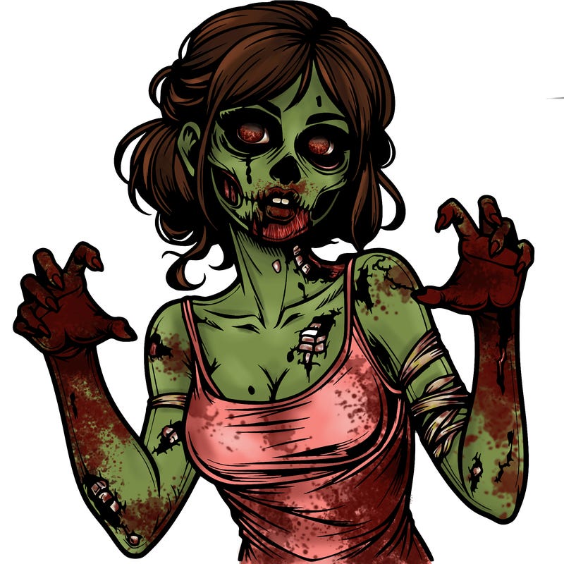 realistic zombie girl