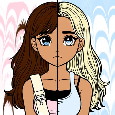 realistic girl split