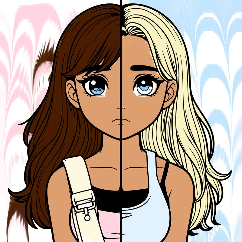 realistic girl split