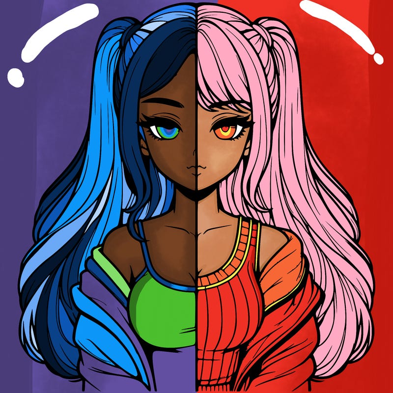 realistic girl split