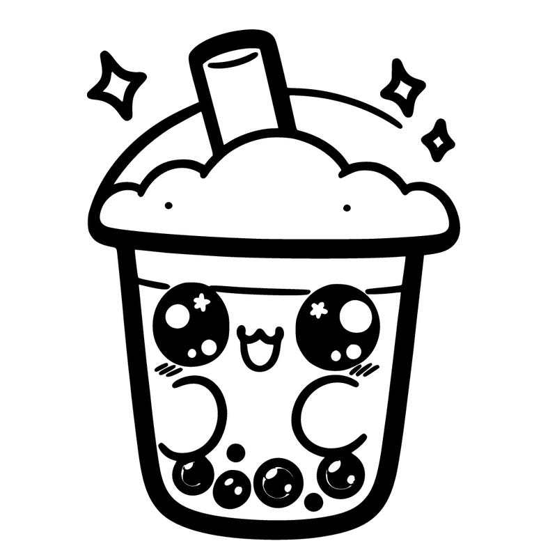 cute  bubble tea