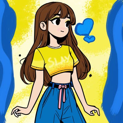 girl in a cute crop top