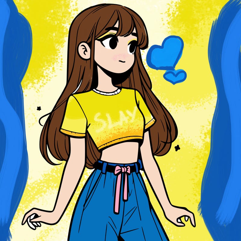 girl in a cute crop top