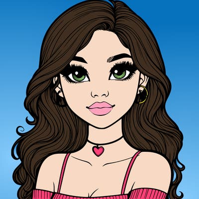 realistic pretty girl