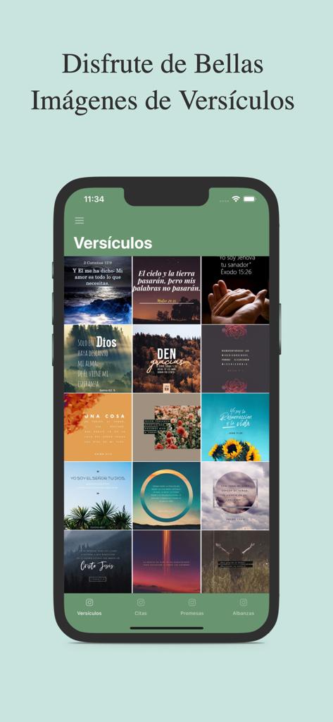 Estudios Bíblicos Profundos - Galería de imágenes con versículos bíblicos en la app Estudios Biblicos Profundos