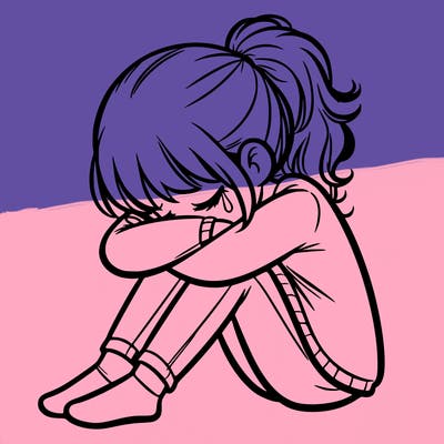 depressed girl
