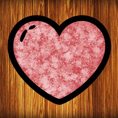 a blank heart
