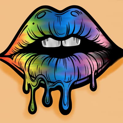 lips that look realistic and drip