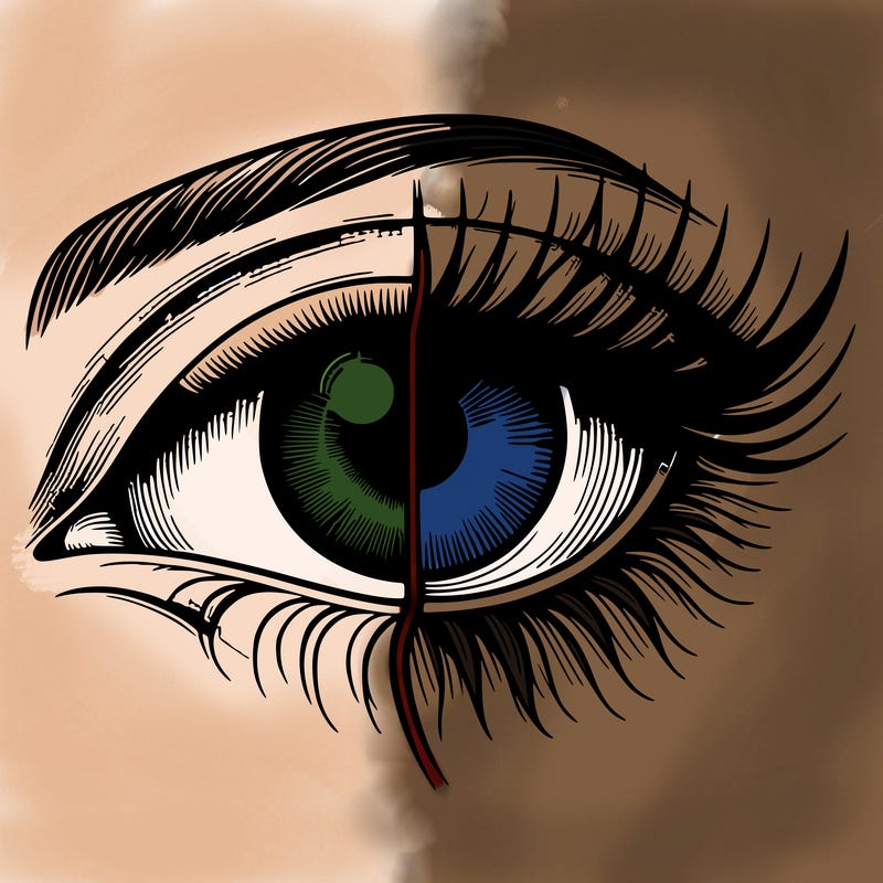realistic eye split