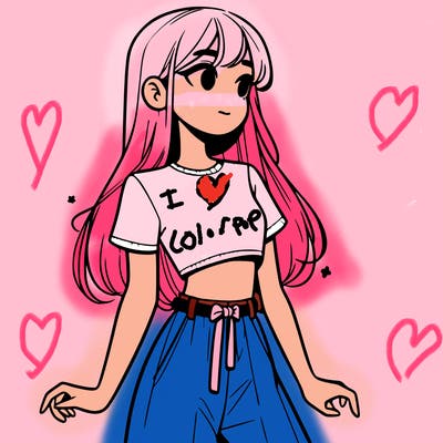 girl in a cute crop top