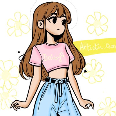 girl in a cute crop top