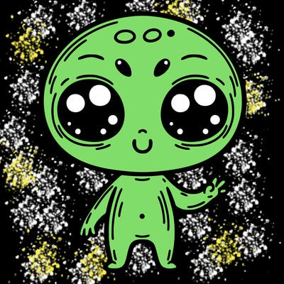 alien cute