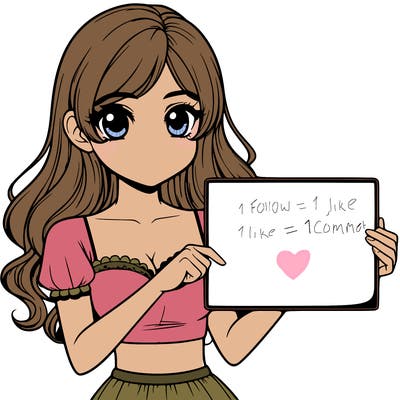 realistic pretty girl holding blank sign