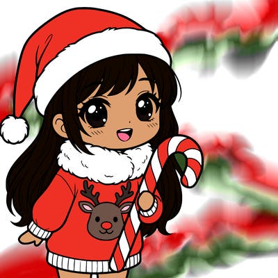 christmas girl meeega cute manga
