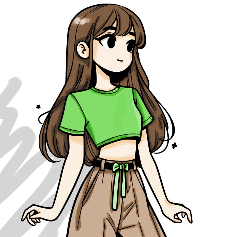 girl in a cute crop top