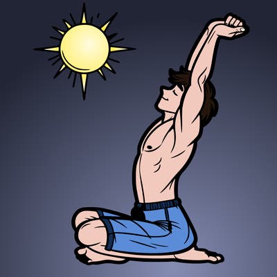 human stretch of the day