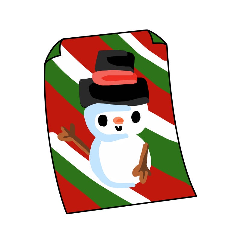 just a flat piece of paper