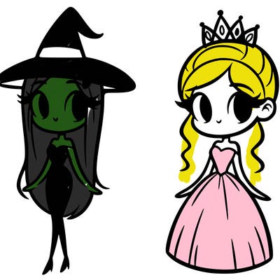 elphaba and glinda