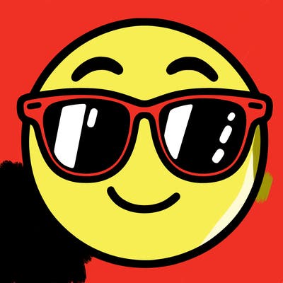 emoji with sunglasses
