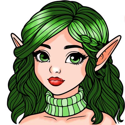 realistic girl elf