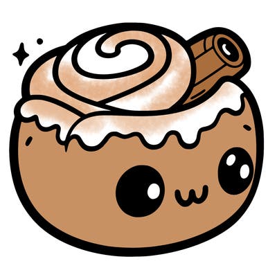 cinnamon roll from hello kitty and friends