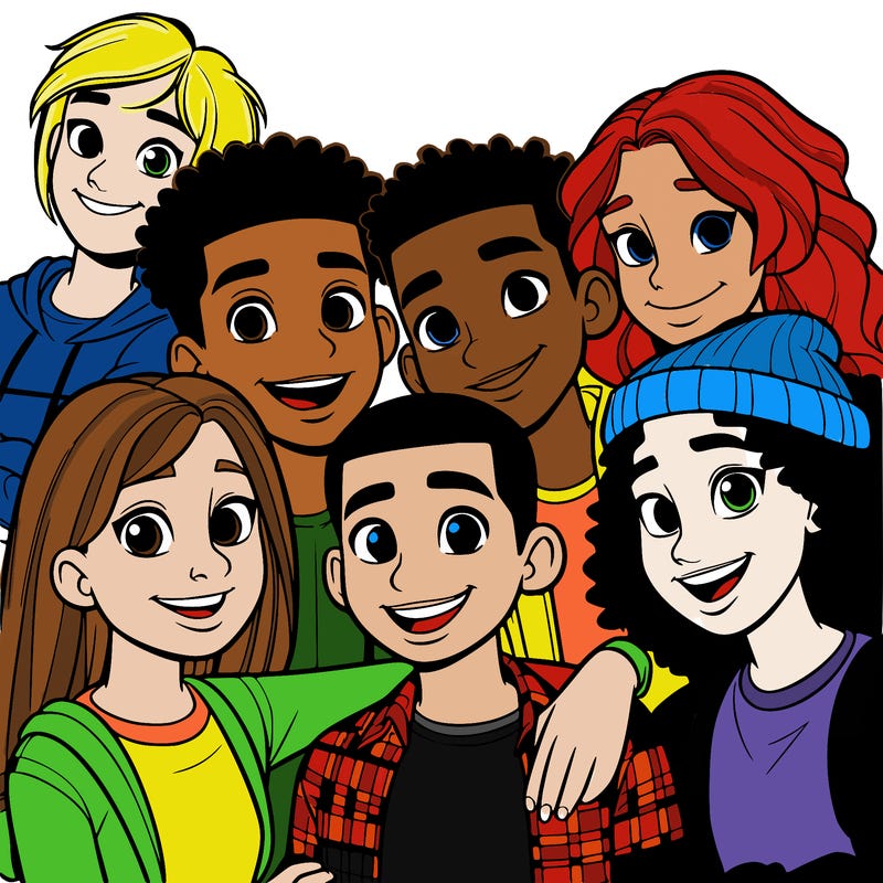 a mixed friend group