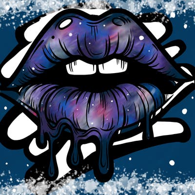 lips that look realistic and drip