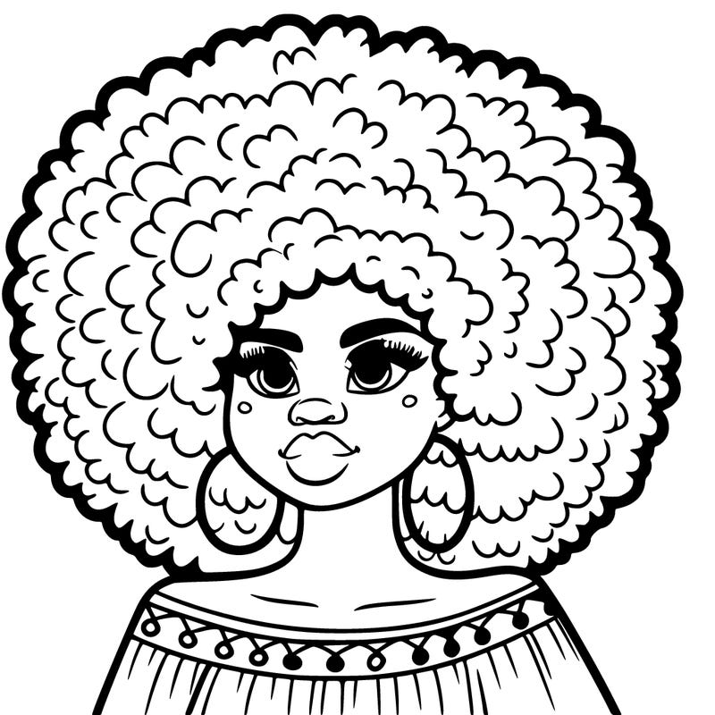 africa women with afro