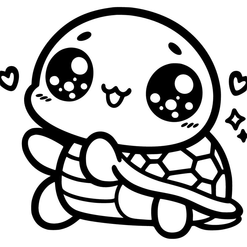 kawaii turtle