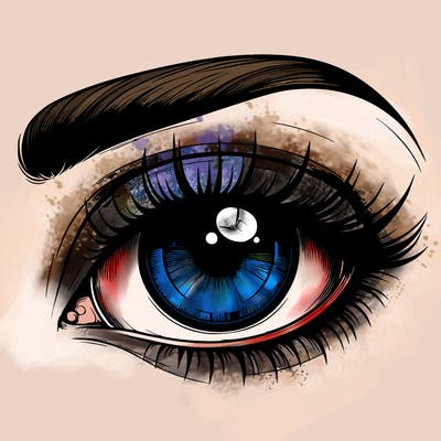 realistic eye