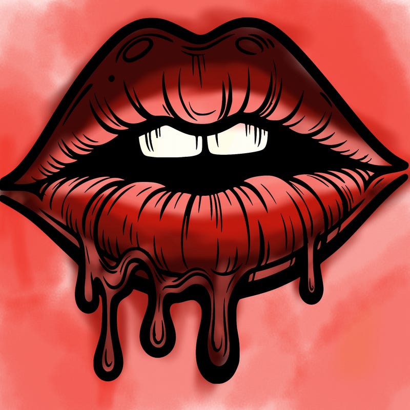 lips that look realistic and drip