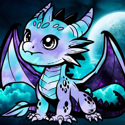 fierce baby night dragon