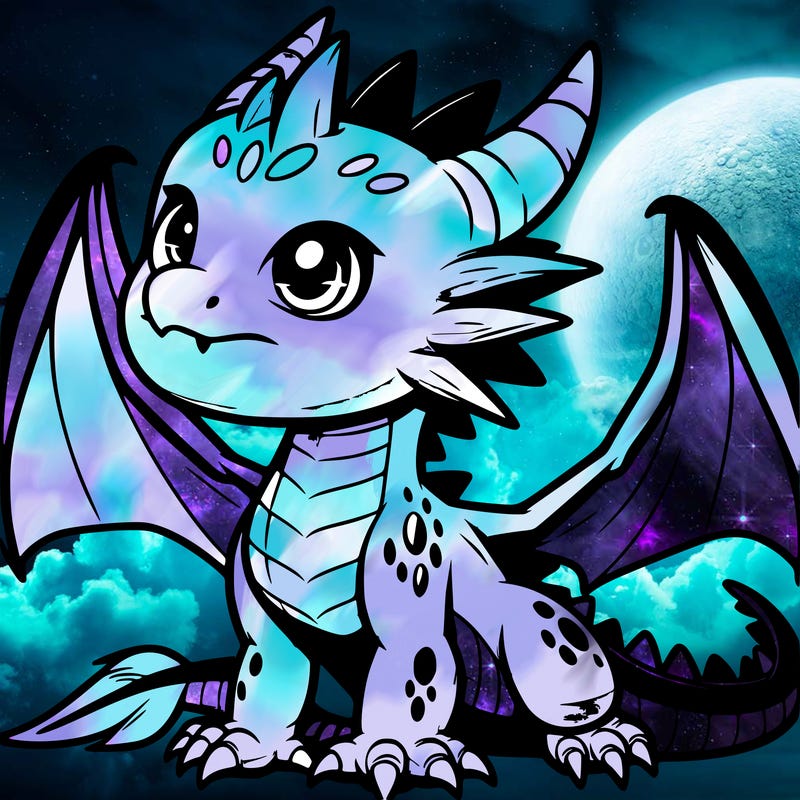 fierce baby night dragon