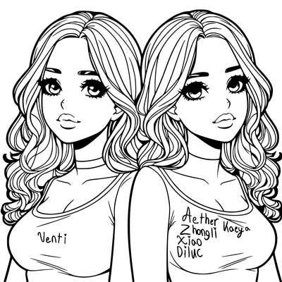 realistic twin sisters