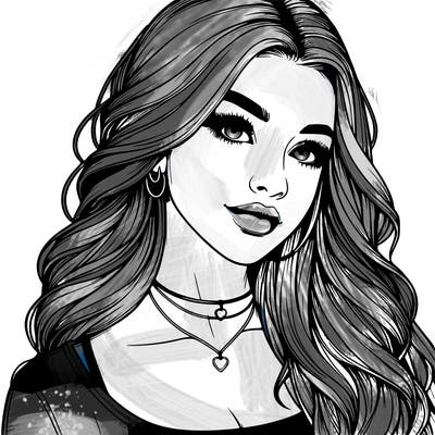 detailed realistic girl