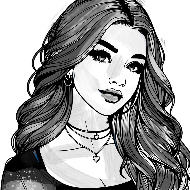 detailed realistic girl