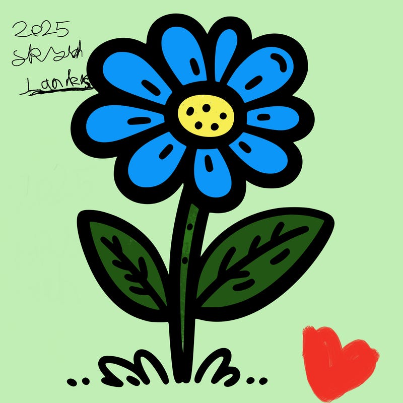 simple flower drawing