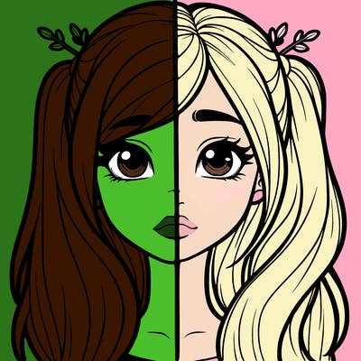 realistic girl split