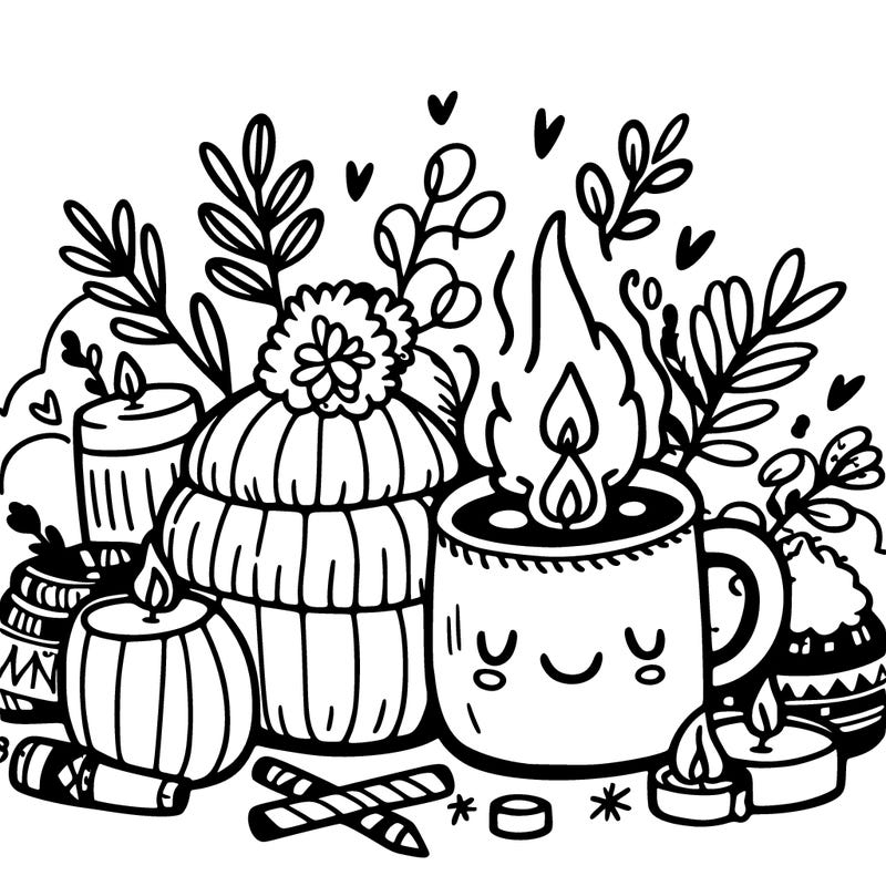 fuzzy hygge inspired cute cozy