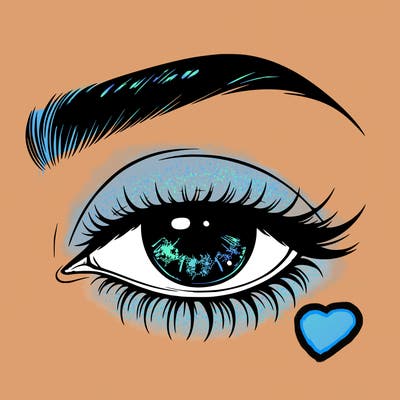 eye closed realistic