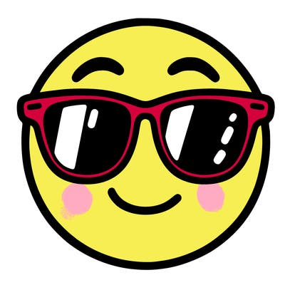 emoji with sunglasses