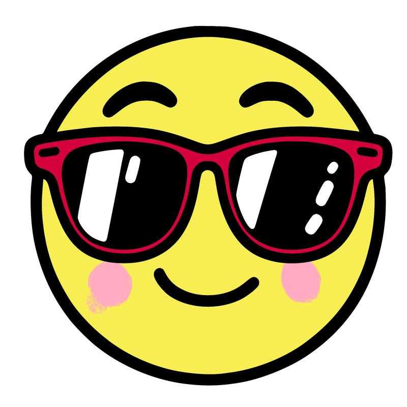 emoji with sunglasses