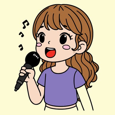 girl singing