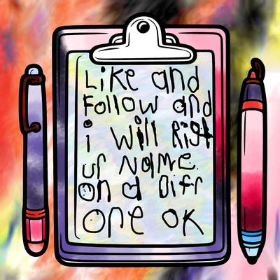 blank clip board with pen