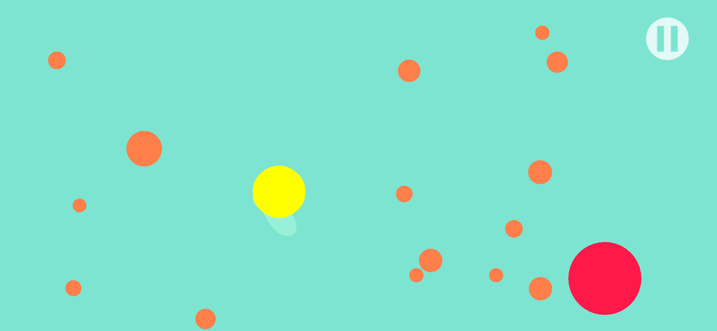 Dot Scale - Minimalist Dot Scale arcade gameplay screen with colorful circles