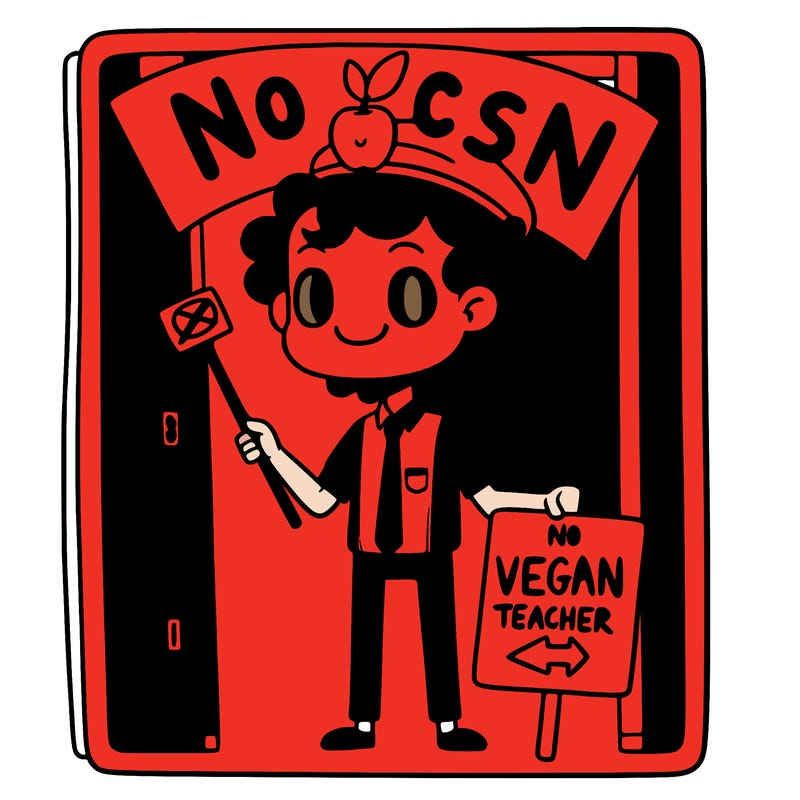 caseoh banning the vegan teacher